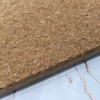 15" X 15" Gold Ivory And Gray Abstract Agglomerated cork Round Placemats-8