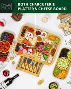 Cheese Board Set with Side Trays-3
