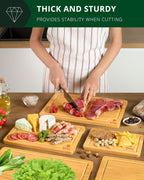 Cutting Board Set of 5, Bamboo-3
