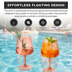Floating Wine Glasses for Pool (18 Oz | Set of 2)