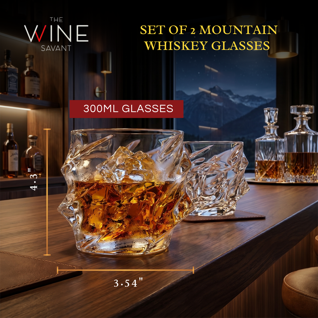 Storm Japanese Crystal Whiskey Glasses Set of 2-2