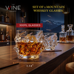 Storm Japanese Crystal Whiskey Glasses Set of 2-2
