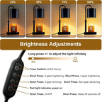Dimmable Candle Warmer Lamp With Timer Control Black