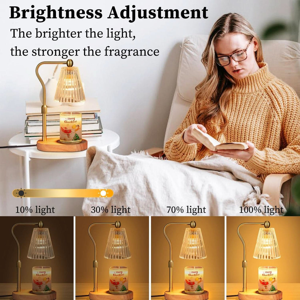 Candle Warmer Lamp Featuring Timer Dimmer Adjustable