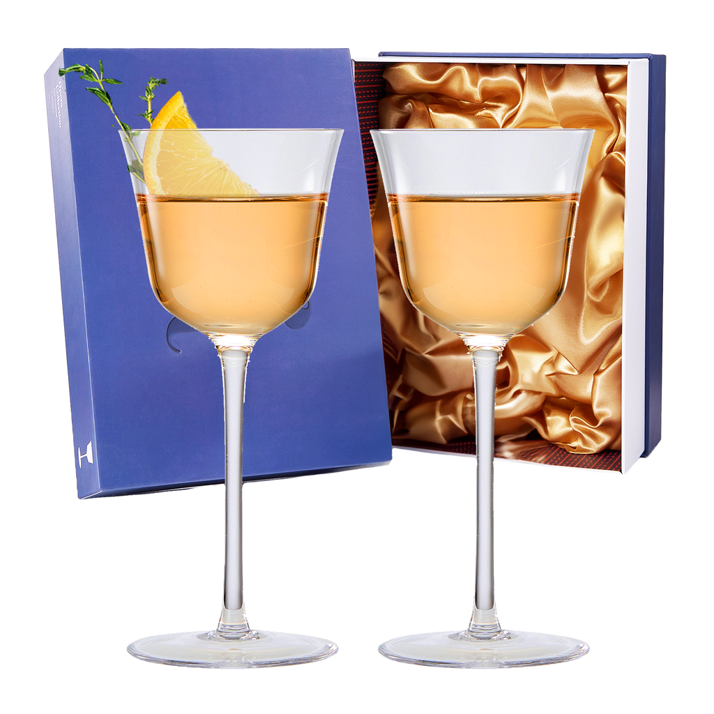 Vintage Crystal Nick & Nora/Wine Coupe Glasses - Set of 2 (5 OZ)-0