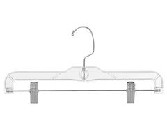 Clear Pant Hangers with Adjustable Non-Slip Clips - 100 Pack-3