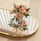 Nanoglass Arch Full Length Standing Mirror 71x26 In Gold-1