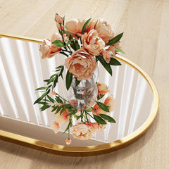 Nanoglass Arch Full Length Standing Mirror 71x26 In Gold-1