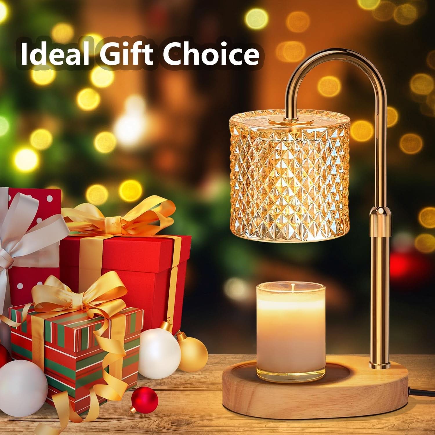 Electric Candle Warmer With Adjustable Height Dimmer