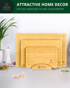 Cutting Board Stand with 3 Slots, Natural-4