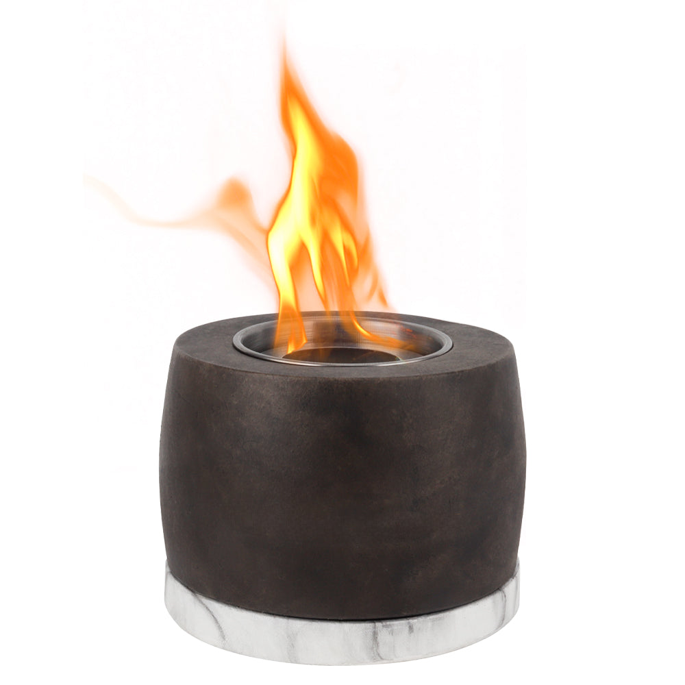 Black Graphite Color Cement Fireplace Concrete Fire Bowl Indoor Fire Pit-1