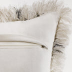 20" Black And White Fabric Geometric Throw Pillow-6