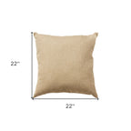 22" Beige Throw Pillow-6