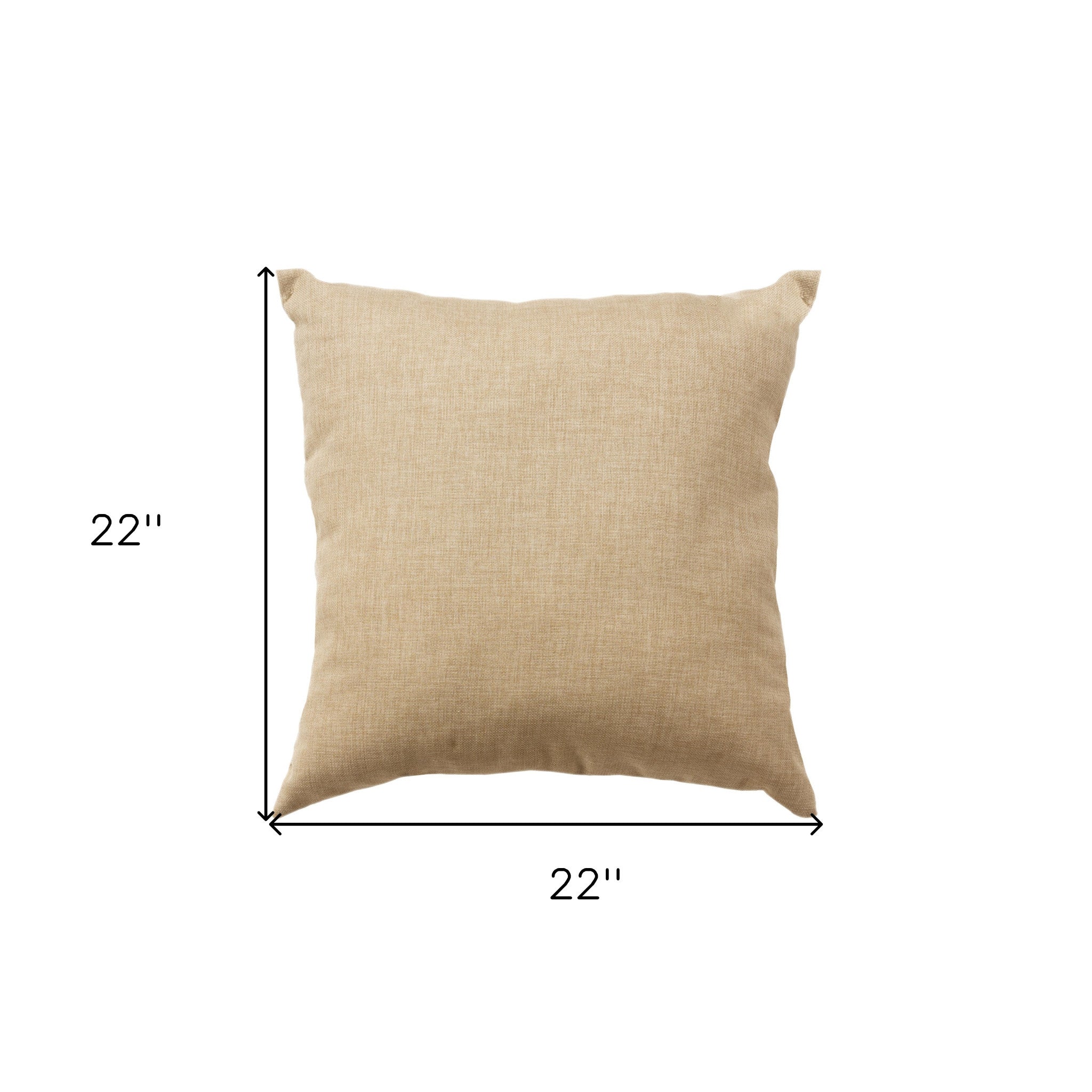 22" Beige Throw Pillow-6