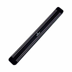 Kitchen Knife Set Kit | Black Handle, Black Magnetic Rack & Sharpener