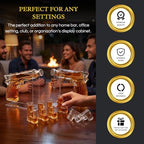 Pistol Whiskey Gun Decanter & Pistol Shot Glasses Set