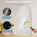 Full Length Floor Mirror 71x28 Inches Gold Aluminum Frame-3