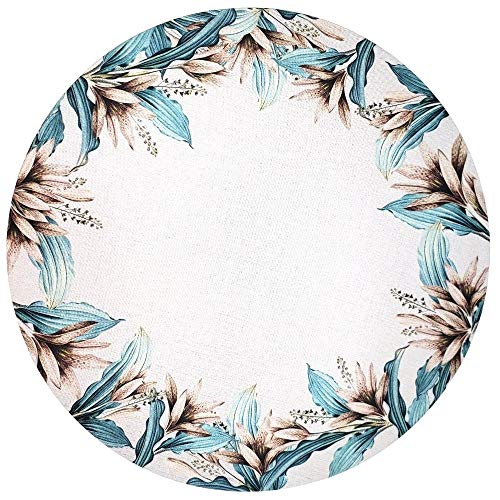 Charlo's Set of 4 Round Placemats Covers 14 Dia inch Pure Beauty-0