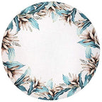 Charlo's Set of 4 Round Placemats Covers 14 Dia inch Pure Beauty-0