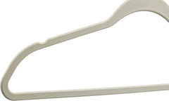 Ivory Non Velvet Plastic Hanger for Closet, 50 Hangers-2