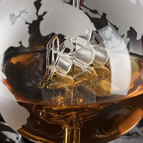 World Decanter with 2 Glasses Globe 2-2-3