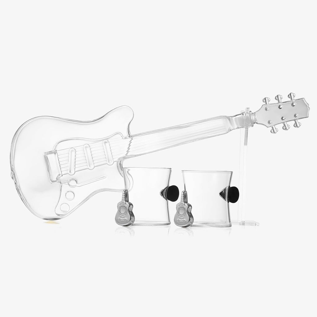 Electric Guitar Whiskey & Wine Decanter with 2 Pick-3