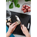 Superior 7 inch Santoku Knife - Gray-3