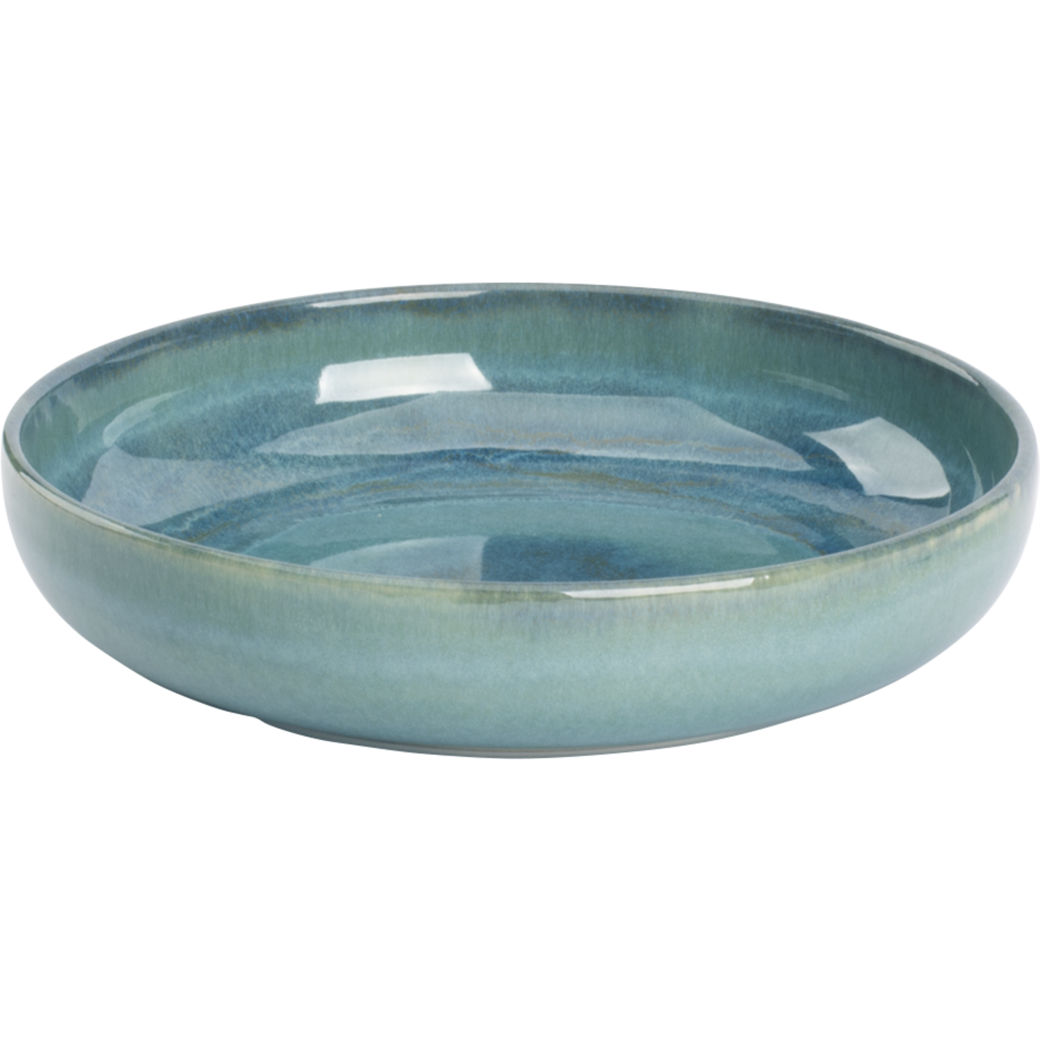 [ Set of 6 ] Deep plate Palmer Miami 8.7 inch Green Stoneware-0