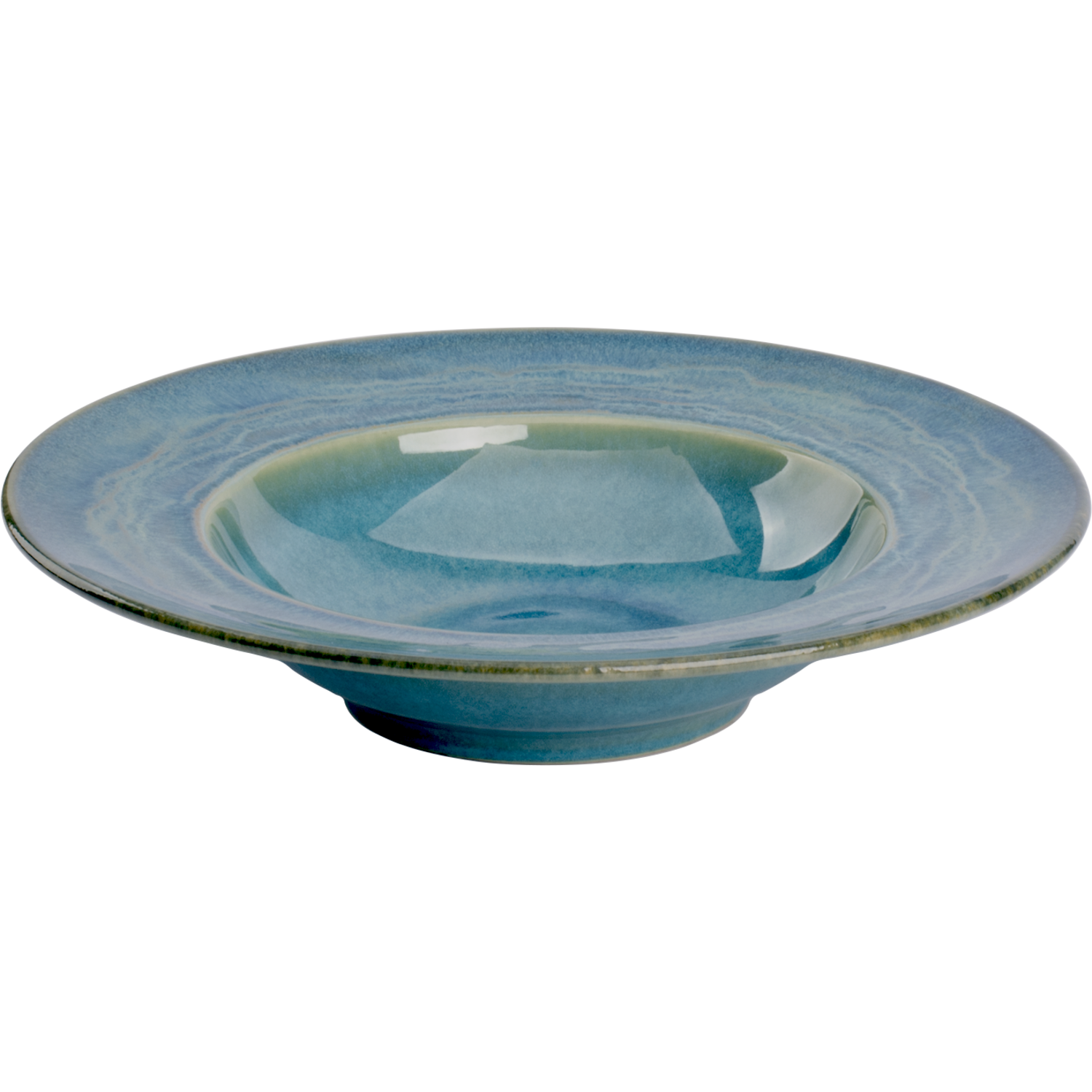[ Set of 4 ] Deep plate Palmer Miami 10.6 inch Green Stoneware-0