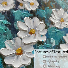 58x29 Inch TexturedDaisy Gallery Wrapped Extra Large Wall Art Canvas-2