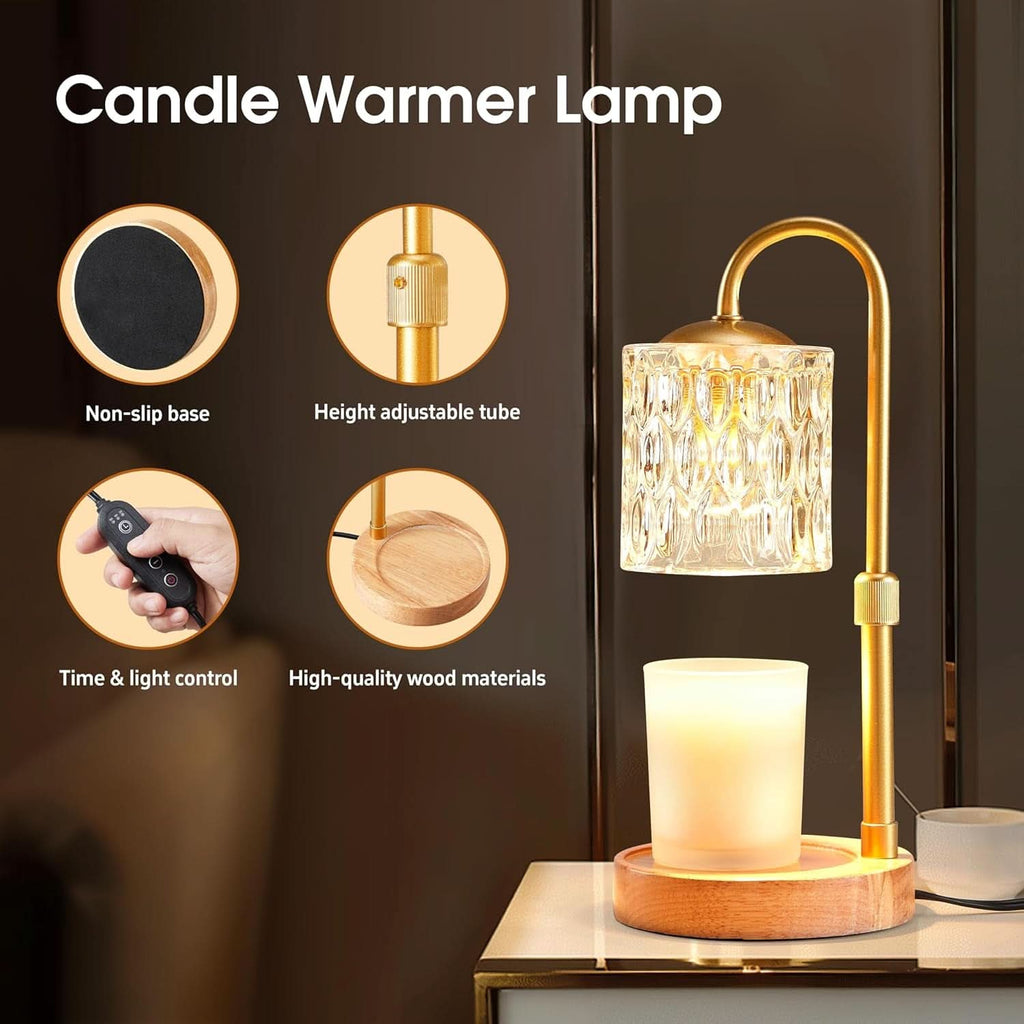 Dimmable Candle Warmer Lamp With Programmable Timer