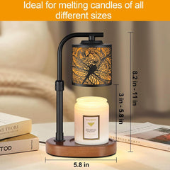 Dragonfly Copper Candle Warmer Lampshade With Timer