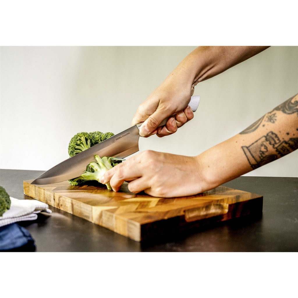 EcoCut 3 Piece Kitchen Knife Set With Blade Guards, Grey-2