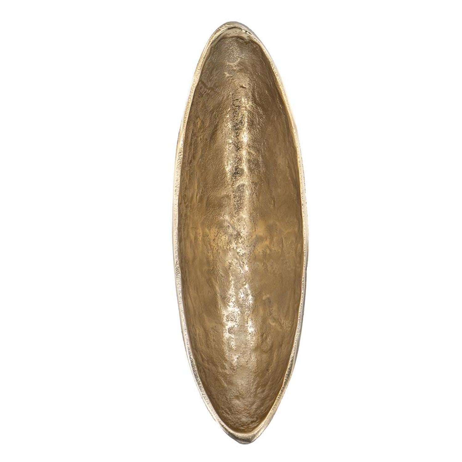 5" Black And Gold Oval Aluminum Table Vase-4