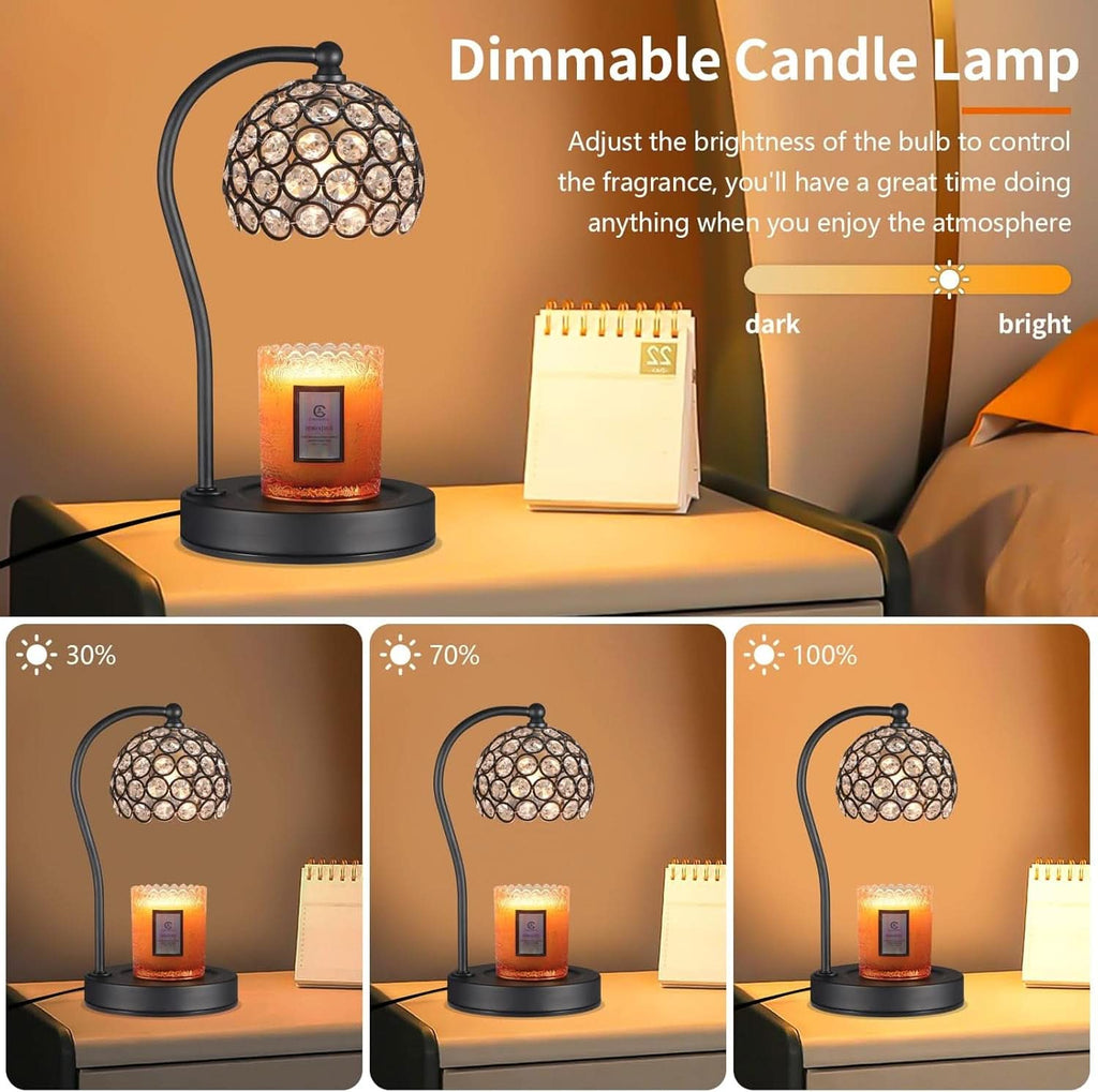 Dimmable Electric Candle Warmer Lamp Digital Timer