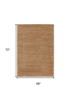 4' X 6' Rust Abstract Indoor Outdoor Area Rug-2