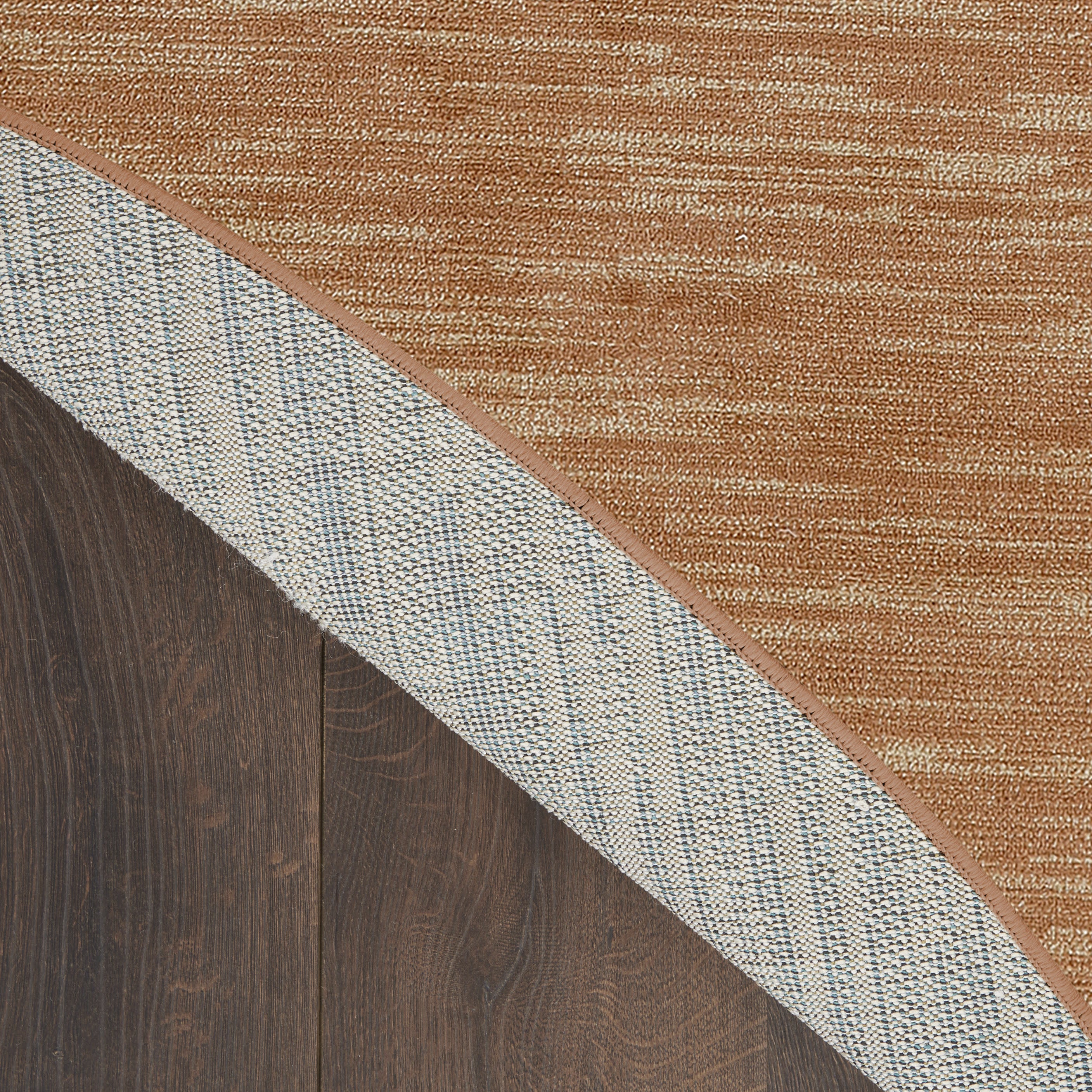 8' Rust Round Abstract Indoor Outdoor Area Rug-5