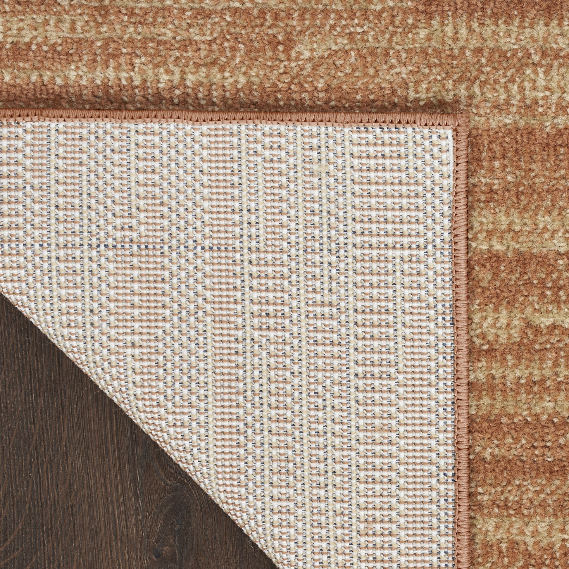 6' X 9' Rust Abstract Indoor Outdoor Area Rug-3