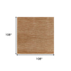 9' Rust Square Abstract Indoor Outdoor Area Rug-2