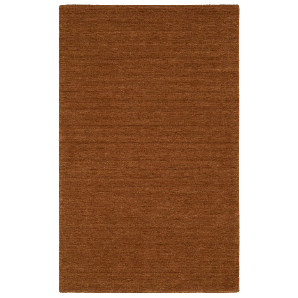 5' X 8' Rust Wool Hand Tufted Area Rug-1
