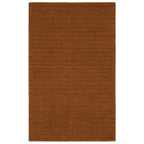 5' X 8' Rust Wool Hand Tufted Area Rug-1