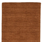 8' Rust Wool Hand Tufted Runner Rug-3