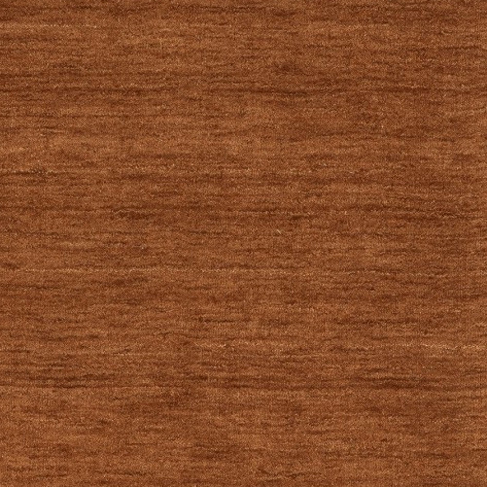 8' Rust Wool Hand Tufted Runner Rug-4