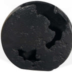 8" Black Hammered Round Aluminum Table Vase-2