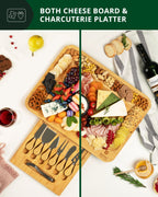 Cheese Board XXL with Cutlery Set-4