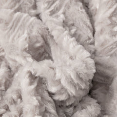 DaDalogy Lavender Grey Faux Fur Sherpa Throw Blanket-2