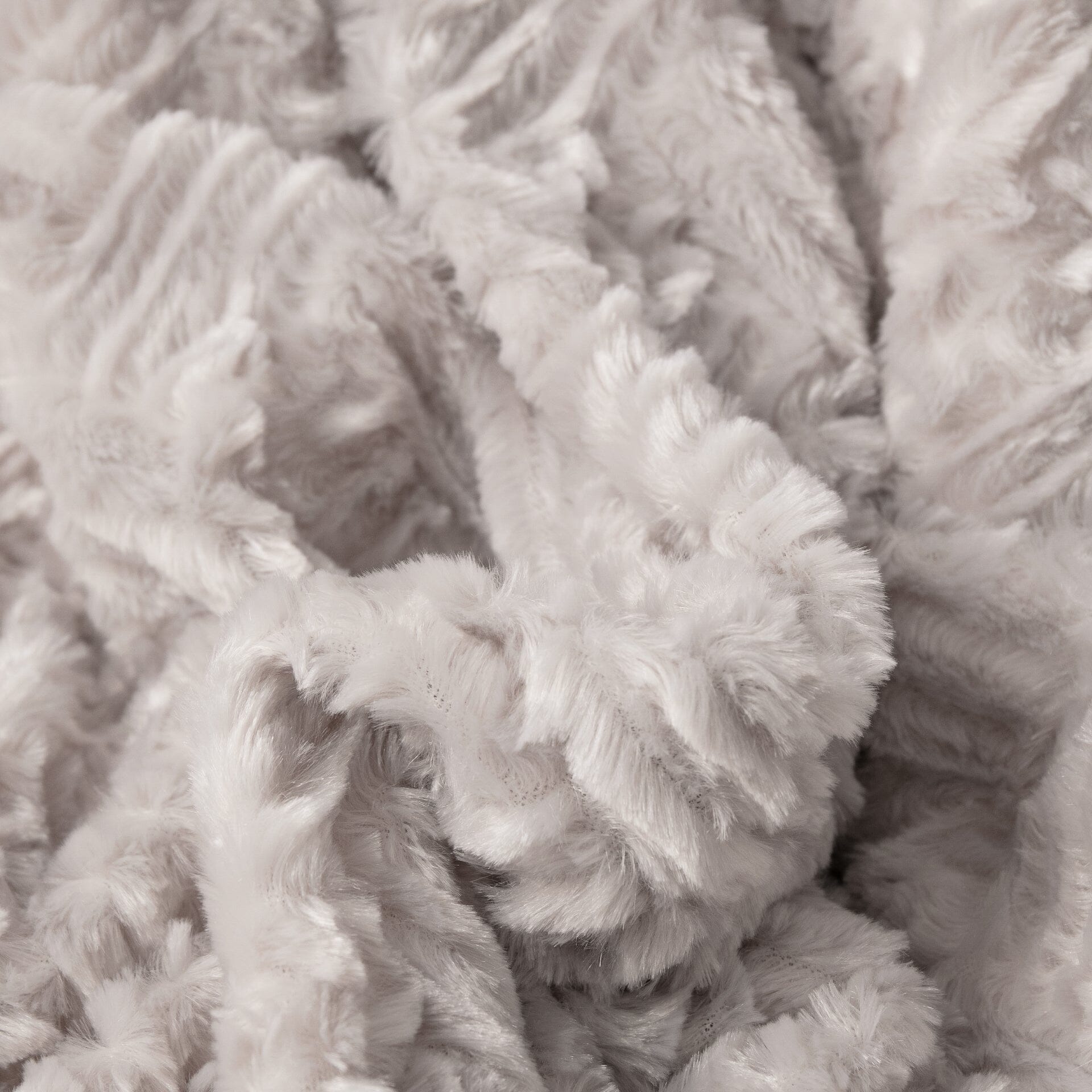 DaDalogy Lavender Grey Faux Fur Sherpa Throw Blanket-2