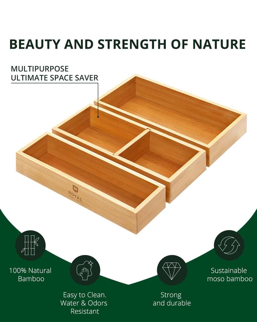 Storage Box Set of 3, Natural-4