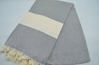 VENICE GRAY TURKISH TOWEL-3