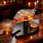 Galactic Cruiser Birthday Gifts for Men Dad, Galaxy Spaceship Whiskey Decanter Sets-4